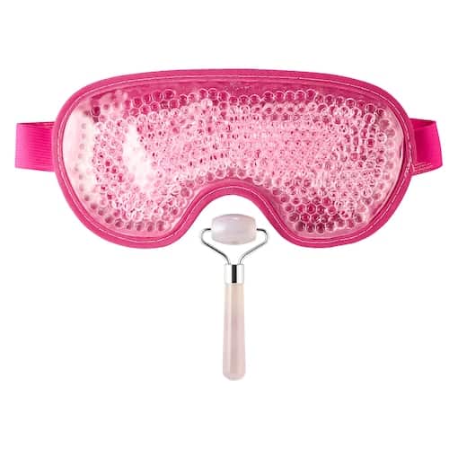 Set de masca pentru ochi si mini role faciale