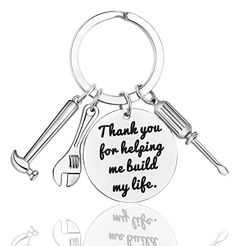 LanMa Dad Breloc Cadouri de Ziua Tatalui - Va multumesc ca m-ati ajutat sa-mi construiesc viata Breloc pentru Craciun Cadou de familie